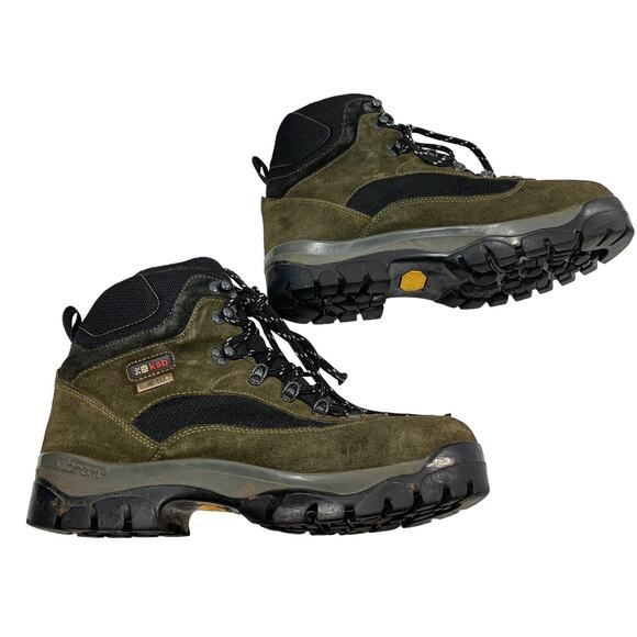 Karrimor KSB Hiking Boots Mens Size 13 Gore Tex Walking Green Black Vibram Shoe - Picture 2 of 10